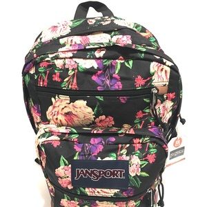 New Jansport Cool Student Backpack Bouquet Floral